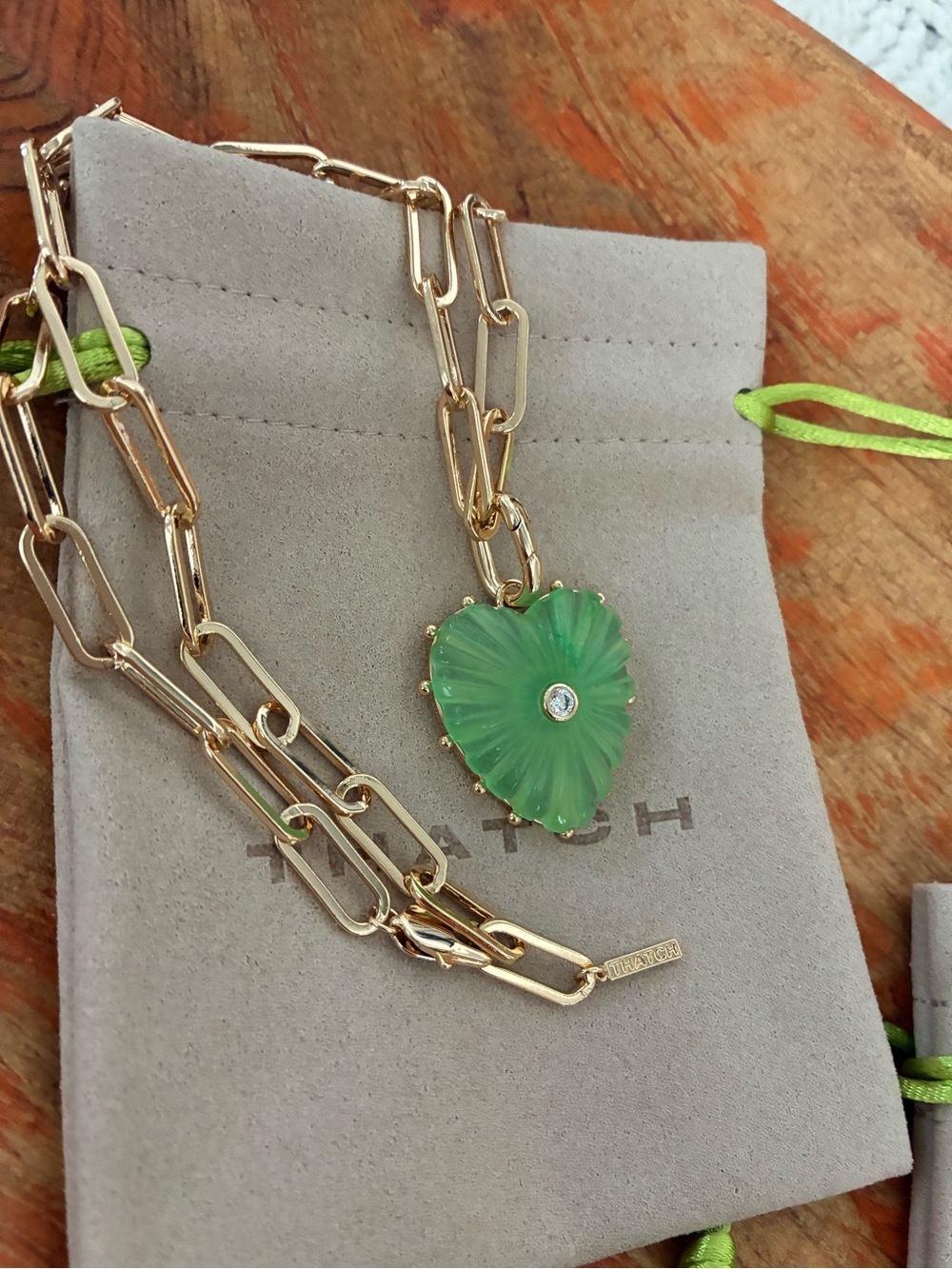 THATCH Malene Light Green Jade
Clip Necklace - Picture 4 of 6